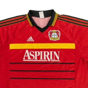 Adidas-Bayern-Leverkusen-Red-Vintage-Jersey-červený fotbalový dres