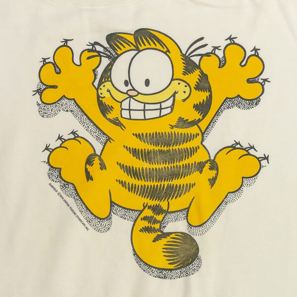 Garfield-White-Vintage-Crewneck Bílá Mikina