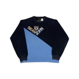 Sean John Blue Vintage Crewneck Hip Hop. pánská modrá mikina Sean John Blue Vintage Crewneck Hip Hop. pánská modrá mikina