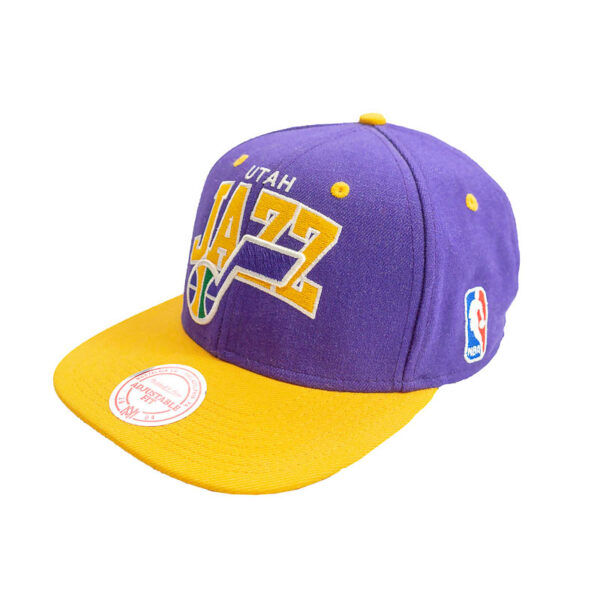 Mitchell-Ness-Utah-Jazz-NBA-Purple-Yellow-Snapback