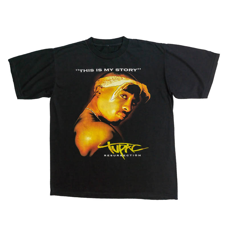 Tupac Black T-Shirt – 2XL