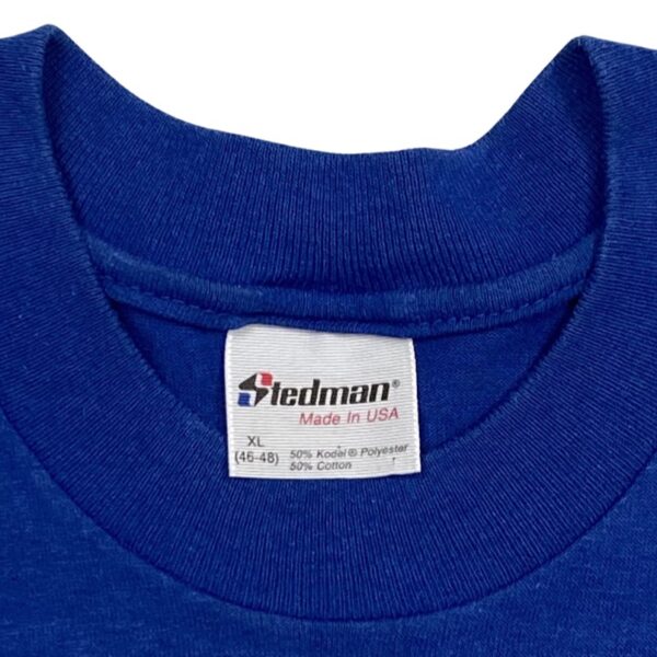 NHL-Philadelphia-76ers-Blue-Vintage T-Shirt-1985 modré basketbalové tričko