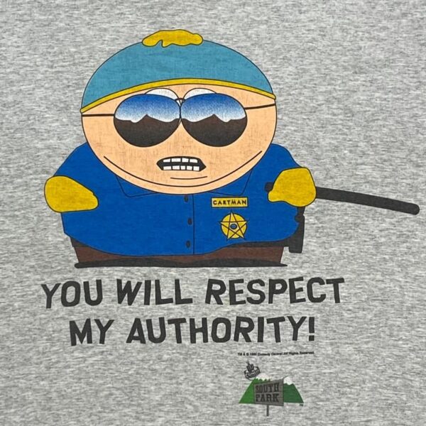 Eric-Cartman-Grey-Vintage T-Shirt-šedé tričko městečko south park