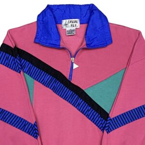 Casual Isle Pink Zip Sweatshirt