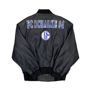 FC Schalke 04 Black Leather Jacket