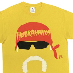 Hulk Hogan WWE Hulkmania Yellow T-Shirt