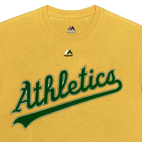 Majestic MLB Oakland Athletics Piscotty Yellow T-Shirt