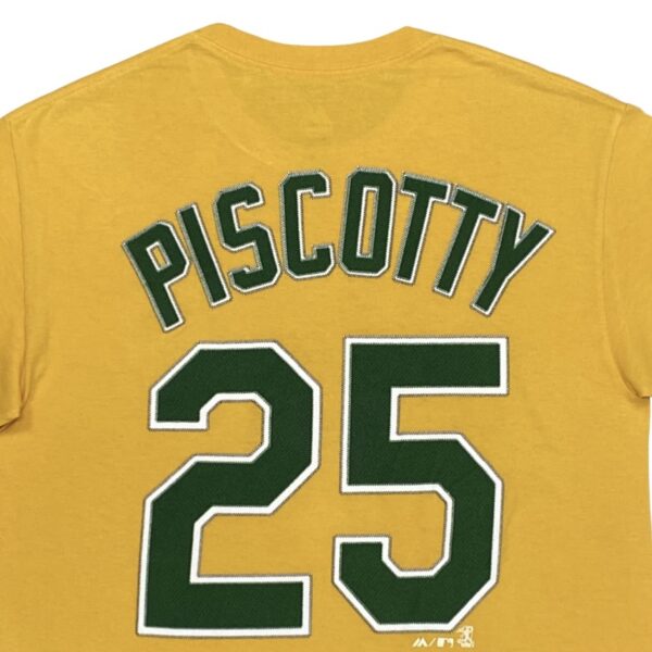 Majestic MLB Oakland Athletics Piscotty Yellow T-Shirt