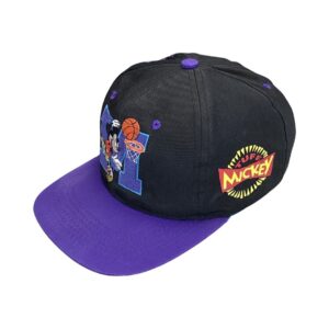 Mickey Mouse Nothing But Nets Black Purple Snapback