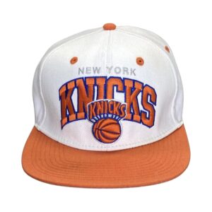 Mitchell & Ness New York Knicks NBA White Orange Snapback