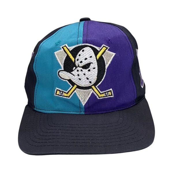 NHL Mighty Ducks Black Purple Cap