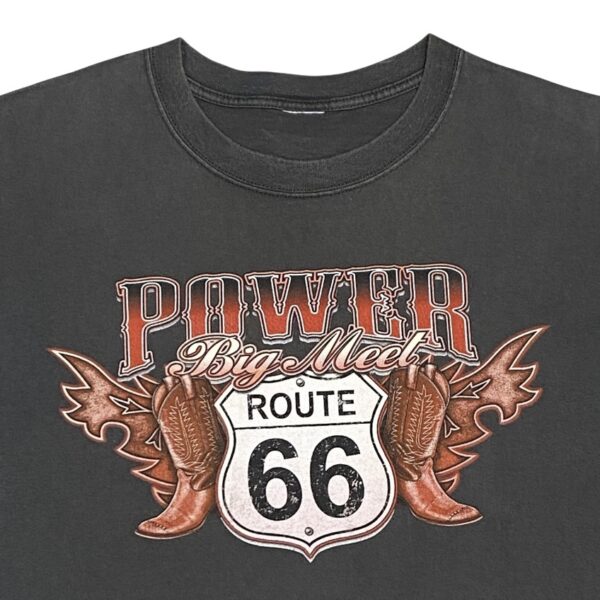Power Big Meet Route 66 Dark Grey T-Shirt 2008