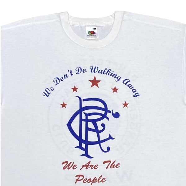 Rangers FC Glasgow White Football T-Shirt