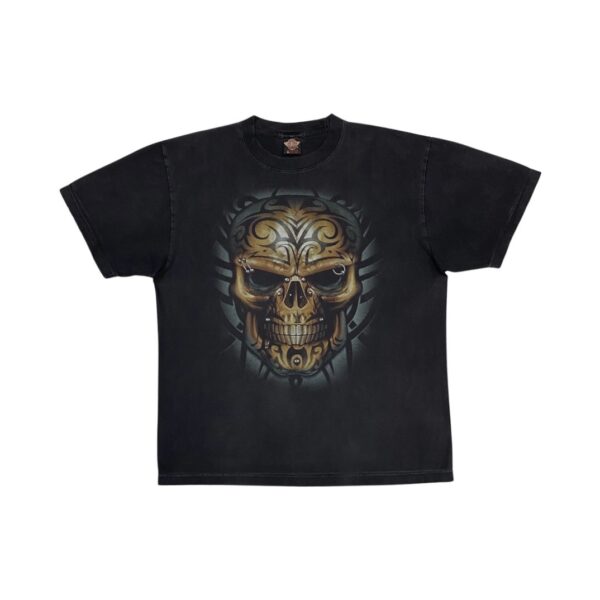 Rock Eagle Piercing Skull Black T-Shirt