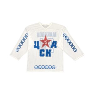 USSR White Vintage Hockey Jersey