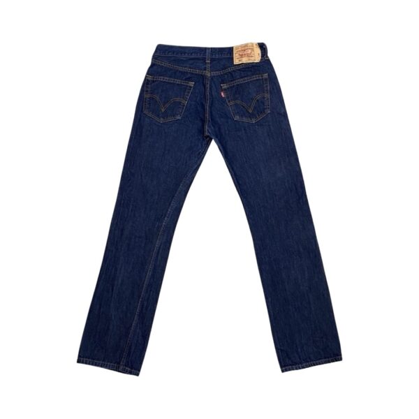 Levi's 501 W32 dlouhý patch Dark Blue Jeans