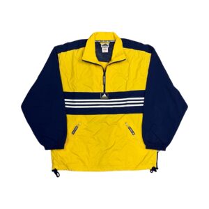 Adidas Yellow Blue Vintage Windbreaker Jacket