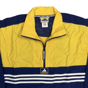 Adidas Yellow Blue Vintage Windbreaker Jacket