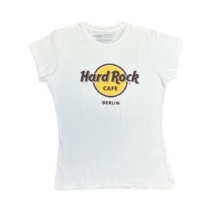 Hard Rock Cafe Berlin Dámské Bílé Tričko