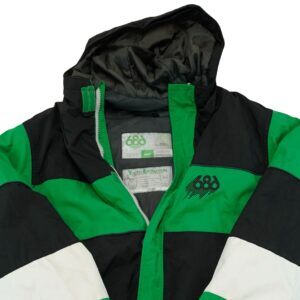 Pánská černo zelená zimní snowboardová bunda značky 686 Green Black Winter Jacket