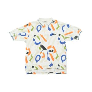 Pánské vintage polo tričko značky Adidas ATP s barevným vzorem Polo Shirt