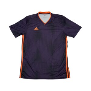 Sportovní fialový dres značky Adidas s krátkým rukávem Purple Jersey