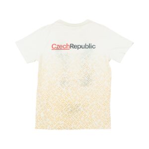 Pánské bílé tričko značky Alpine Pro s krátkým rukávem a potiskem českého olympijského týmu z obou stran Czech Olympic Team White T-Shirt