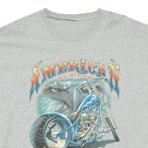 Pánské šedé vintage tričko s krátkým rukávem a potiskem American Bike Week 2007 na přední straně Grey T-Shirt