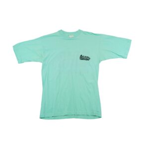 Pánské tyrkysové vintage tričko s krátkým rukávem a potiskem Atlantis Tanzmusik z obou stran Turquoise T-Shirt