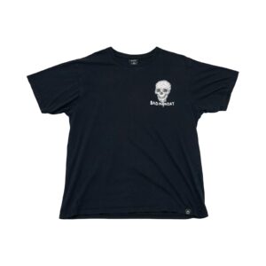 Pánské černé tričko značky Bad Monday s krátkým rukávem a potiskem z obou stran Skull Black T-Shirt
