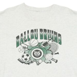 Pánské šedé vintage tričko s krátkým rukávem a potiskem Ballou Bruins na přední straně Grey T-Shirt