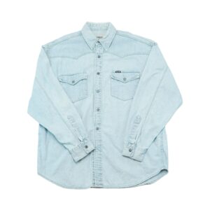 Pánská modrá džínová vintage košile značky Big Star s dlouhým rukávem Denim Shirt