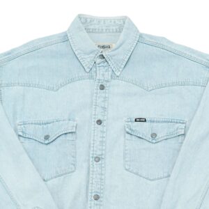 Pánská modrá džínová vintage košile značky Big Star s dlouhým rukávem Denim Shirt