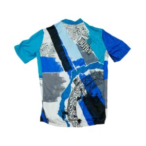 Pánský modrý cyklistický vintage dres značky Medico s krátkým rukávem Bike Blue Jersey