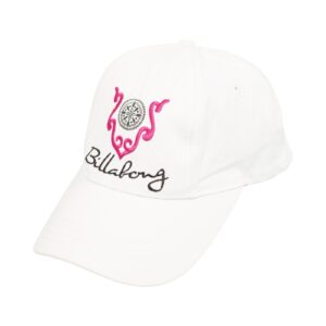 Unisex bílá vintage kšiltovka značky Billabong s nášivkou z obou stran White Cap