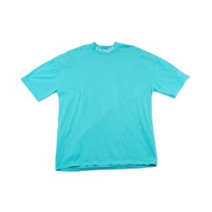 Pánské modré tričko značky Black Squad s krátkým rukávem a bílým potiskem Los Angeles na zadní straně Turquoise T-Shirt