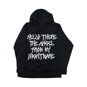 Pánská černá mikina s kapucí značky BoohooMAN s potiskem Blink 182 Black Hoodie