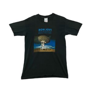 Pánské černé vintage tričko značky Screen Stars s krátkým rukávem a potiskem Bon Jovi One Wild Night Tour z roku 2001 Black T-Shirt