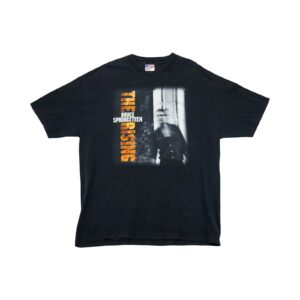 Pánské černé vintage tričko s krátkým rukávem a potiskem Bruce Springsteen The Rising z obou stran Black T-Shirt