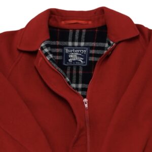 Pánská červená vintage bunda značky Burberry Red Vintage Jacket