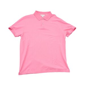 Pánské růžové polo tričko značky Calvin Klein s krátkým rukávem Pink Polo Shirt
