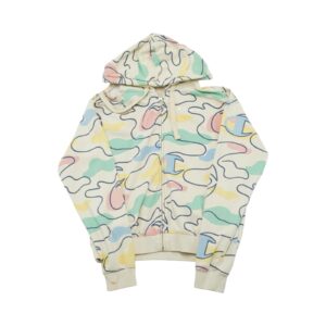 Dámská mikina s kapucí značky Champion s barevným motivem z obou stran Crazy Art Camo Hoodie