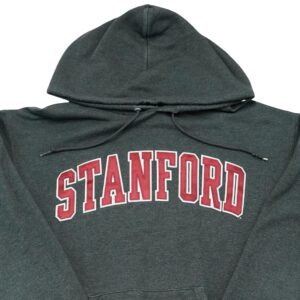 Pánská šedá vintage mikina s kapucí značky Champion s nášivkou Stanford University na přední straněPánská šedá vintage mikina s kapucí značky Champion s nášivkou Stanford University na přední straně Grey Hoodie