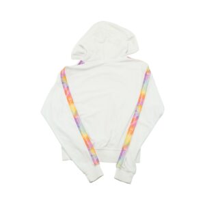 Dámská bílá mikina značky Champion s nášivkou na rukávu White Hoodie