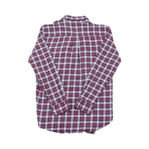 Pánská červeno bílá flanelová košile značky Chaps s dlouhým rukávem Red White Shirt