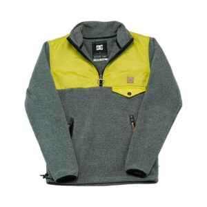 Dětská šedá flísová mikina značky DC Shoes Grey Fleece