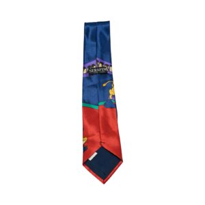 Barevná vintage kravata značky Disney s motivem postavy Donald Duck Bull Toreador Blue Red Tie