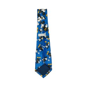 Modrá vintage kravata značky Disney s motivem Mickey Mouse Blue Vintage Tie