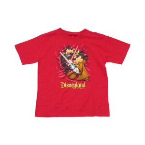 Dětské červené vintage tričko značky Disneyland s potiskem Star Wars z obou stran Red Kids T-Shirt
