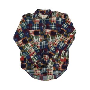 Pánská barevná patchwork vintage košile značky Elitex s dlouhým rukávem Crazy Mix Shirt
